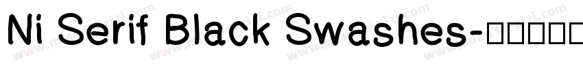 Ni Serif Black Swashes字体转换